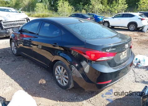 2016 Hyundai Elantra Se from USA, damaged, VIN 5NPDH4AE8GH766809